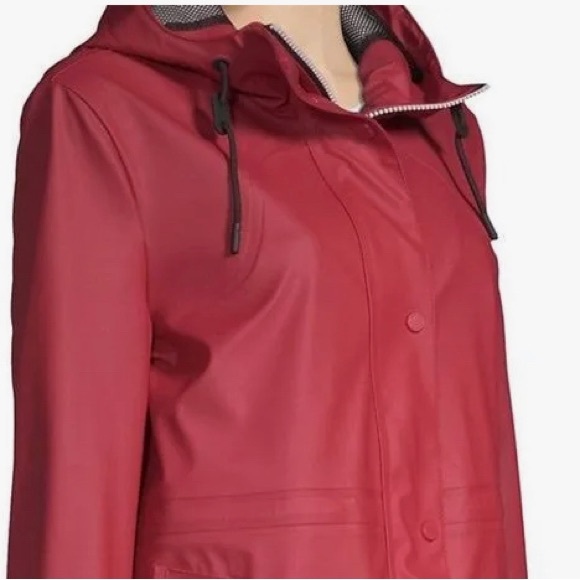 Hunter Womens Rain Parka Fall Red Small (6-8 US) - Picture 6 of 8